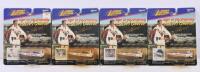 EVEL KNIEVEL: Four 1998 Evel Knievel&nbsp;'KING OF THE STUNTSMEN' Snake River Canyon X-2 Sky Cycle die-cast models by Johnny Lightning (ITEM # 241-00)