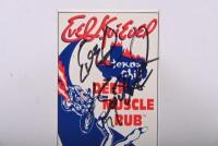 EVEL KNIEVEL: An 'EVEL KNIEVEL TEXAS CHILLI DEEP MUSCLE RUB' rolling ball applicator with box. Box&nbsp;hand signed by Evel Knievel in black marker - 2