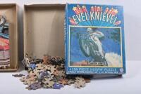EVEL KNIEVEL: Two 1974&nbsp;HG TOYS 'EVEL KNIEVEL' puzzle sets - 'AUTO HURDLE' (No. 475-03) & 'CANYON JUMP' (No.475-01) - 2
