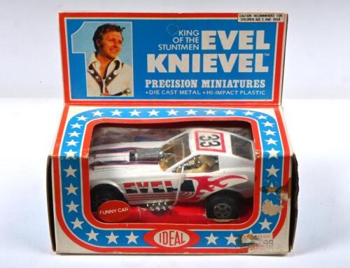 Evel Knievel: A 1970s 1:43 Scale Ideal 'Evel Knievel' Funny Car (No. 4306-7)
