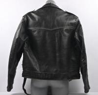 MOTORCYCLE GEAR: Two items of motorcycle clothing and headwear. Swiss made 'KIWI' Integral K 12 helmet, size 58 & Melbourne made A. & P. 'LEATHER JACKETS FOR MOTORCYCLES', size 6 - 7