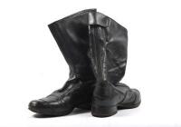 RIDING BOOTS: A pair of black leather&nbsp;SIDI 'Giacomo Agostini' riding boots, size 43 EU or 10 US - 2