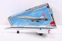 CONCORD: A c1970s battery operated tinplate British Airways concord airplane with original box. Made by Daiya Japan.&nbsp;