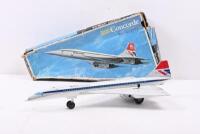 CONCORD: A c1970s battery operated tinplate British Airways concord airplane with original box. Made by Daiya Japan.&nbsp; - 2