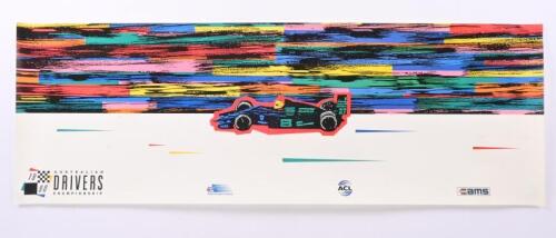AUSTRALIAN DRIVERS CHAMPIONSHIP: An original 1990 Australian Drivers Championship poster.