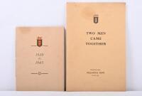 ROLLS ROYCE: An interesting WWII era Rolls Royce booklet titled '1939 to 1945 - An Address by the chairman Capt E.C Eric Smith M.C.' with reprinted booklet from the Rolls Royce news titled 'Two Men Came Together' 19th May 1954.