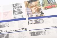 LANCIA: Two original Lancia Fulvia sales brochures, 'Le Nuove Fulvia' & 'Le Maggiorate' highlights information on Fulvia Berlina GT, GTE, Coupe Rallye 1.3s, Coupe Rallye 1.6HF, & Fulvia Sport 1.3. English text. - 3
