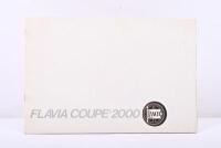 LANCIA: A original Lancia Flavia Coupe' 2000 sales brochure, printed in Italy 4/69.&nbsp;