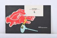 FERRARI: An original c1956 Ferrari 410 Superamerica brochure.