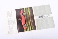 FERRARI: A original Ferrari 365 GTC 4 Pininfarina sales brochure. Printed in Italy N.55/71.&nbsp;Fold out envelope style with a selection of loose monochrome imagery of certain details of the car such as engine.&nbsp; - 2