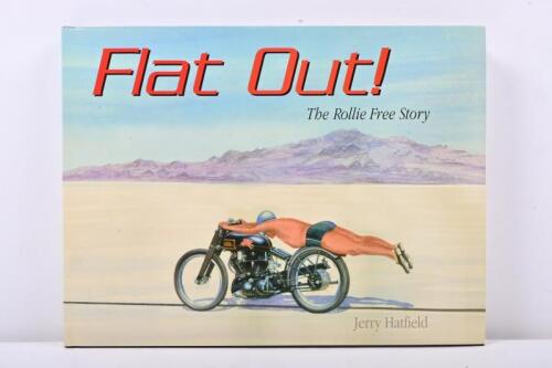 82 · ROLLIE FREE: A NOS copy of 'Flat Out! - The Rollie Free Story' hardcover book, signed in black marker by author Jerry Hatfield (UPDATED DESCRIPTION)