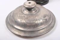 DAVIES PARK: Two early uninscribed silver plate trophies believed to be for Davies Park Speedway Queensland. Not inscribed as the track closed in 1931 before awarded. - 4