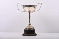 TOOWOOMBA SPEEDWAY: A 1955 Toowoomba Speedway trophy awarded to Keith Cox for 'The Downs Solo M/Cycle Championship' '24.12.55'