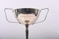 TOOWOOMBA SPEEDWAY: A 1955 Toowoomba Speedway trophy awarded to Keith Cox for 'The Downs Solo M/Cycle Championship' '24.12.55' - 2
