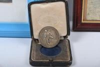 SYD LITTLEWOOD: A collection of material related to Australian speedway rider Syd Littlewood including a selection of early framed photographs, '1950 Winners Norwich' National Speedway League Division 2 medal inscribed to Littlewood, and a printed two pag - 4