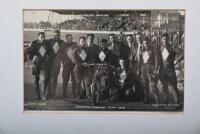 SYD LITTLEWOOD: A collection of material related to Australian speedway rider Syd Littlewood including a selection of early framed photographs, '1950 Winners Norwich' National Speedway League Division 2 medal inscribed to Littlewood, and a printed two pag - 7