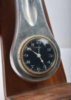 COVENTRY SPEEDWAY: An interesting trophy made from a conrod with Swiss made Swiza clock, mounted to wood. Conventry Speeday emblem to top of conrod. 27cm high. - 2