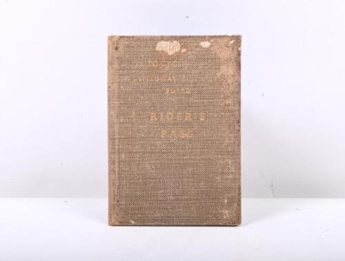 RIDERS PASS: A interesting original 1950 Speedway Control Board Riders Pass booklet issued to B. Gardiner of Walthamstow track London.