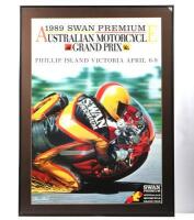 PHILLIP ISLAND: An original poster from the&nbsp;1989 Australian Motorcycle Grand Prix, 78cm high, 55cm wide