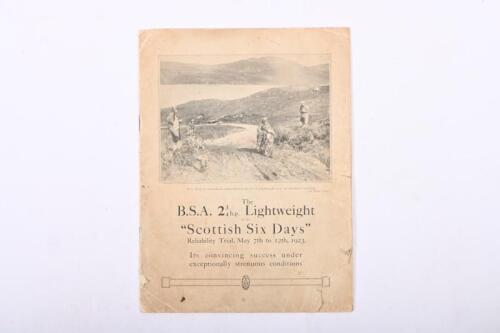 BSA 2-3/4 HP: The BSA 2 3/4 HP Lightweight in the reliability Scottish Six Days trials