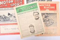 SPEEDWAY: Three early Speedway magazines including 'Motor Racing - May 14th 1938 Vol 11. No.9' 'The Story of Speedway by L.G. Steed' (Loose cover), 'Motor Cycle Sport - Special Grass Track Souvenir by Cyril May' and small single page 'The Speedway - Vol 1 - 2