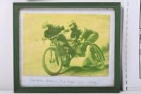 OXLEY PARK CARLETON BROTHERS: A collection of material related to the Carleton Brothers - Aussie sidecar, pioneers in UK. Includes Oxley Park programme, framed photograph of the Carleton Brothers at Rye House speedway UK 1952 and others.&nbsp; - 2