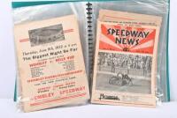 SPEEDWAY NEWS: A collection of 1930s Speedway News volumes housed within a A4 display binder folder, mostly being 1930-1932 editions. - 12