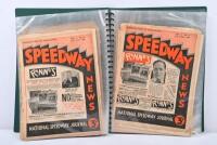 SPEEDWAY NEWS: A collection of 1938 Speedway News volumes housed within a A4 display binder folder. - 9