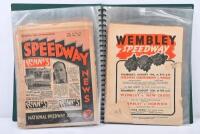 SPEEDWAY NEWS: A collection of 1938 Speedway News volumes housed within a A4 display binder folder. - 10