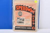 SPEEDWAY NEWS: A collection of 1935 Speedway news volumes housed within a A4 display binder folder. - 2