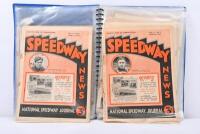 SPEEDWAY NEWS: A collection of 1935 Speedway news volumes housed within a A4 display binder folder. - 5