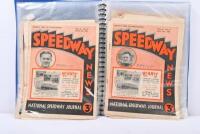 SPEEDWAY NEWS: A collection of 1935 Speedway news volumes housed within a A4 display binder folder. - 7