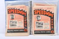 SPEEDWAY NEWS: A collection of 1935 Speedway news volumes housed within a A4 display binder folder. - 8