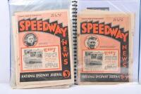 SPEEDWAY NEWS: A collection of 1935 Speedway news volumes housed within a A4 display binder folder. - 10