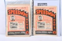 SPEEDWAY NEWS: A collection of 1935 Speedway news volumes housed within a A4 display binder folder. - 11