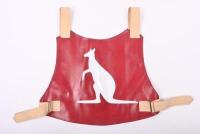 SPEEDWAY BIB: A reproduction 'Kangaroo' vinyl speedway racing bib by Loaders products&nbsp;with #3 to reverse - 2