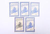IPSWICH SPEEDWAY: A collection of five official programmes from Ipswich Speedway events, 1955 & 1956.