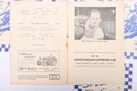 IPSWICH SPEEDWAY: A collection of five official programmes from Ipswich Speedway events, 1955 & 1956. - 2