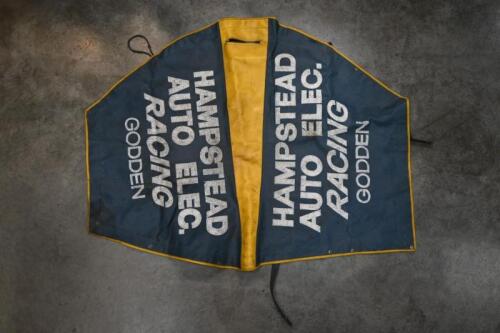 GODDEN: A Speedway bike cover with 'Hampstead Auto Elec Racing' sponsorship from Team Godden racing.