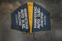 GODDEN: A Speedway bike cover with 'Hampstead Auto Elec Racing' sponsorship from Team Godden racing.