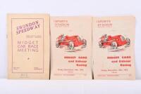 MIDGET CAR RACING: Three official Midget Car race programmes&nbsp;from UK Speedways including two copies of Midget Cars and Sidecar Racing Pennycross Speedway Plymouth 1952 along with Midget Car Race Meeting 1952 Swindon&nbsp;Speedway.