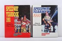 SPEEDWAY YEARBOOK: Two hardcover editions of the Speedway Yearbook by Peter Oakes. 1990 & 1991 editions.&nbsp;