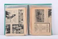 SPORTING PICTORIAL: A A4 display folder housing a collection of 1940s Sporting Pictorial newspapers which include various stories on Speedway. - 2