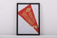 NEWCASTLE SPEEDWAY: A small Newcastle Speedway pennant in A4 sized&nbsp;frame.&nbsp;