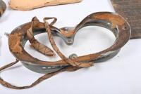 GOGGLES: Two original pairs of speedway goggles with 'Eyeshields, Anti-Gas MK 2 & MK3 lenses in envelope. - 4