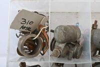 AMAL: A plastic container containing Amal carburettor parts and other motorcycle assortments. - 4