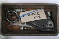 PARTS: A collection of misc motorcycle parts contained witthin four&nbsp;containers as photographed. - 4