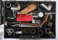 PARTS: A collection of misc motorcycle parts contained witthin&nbsp;three&nbsp;containers as photographed. - 3