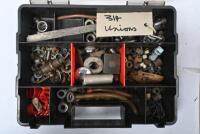 PARTS: A collection of misc motorcycle parts contained witthin&nbsp;three&nbsp;containers as photographed. - 6