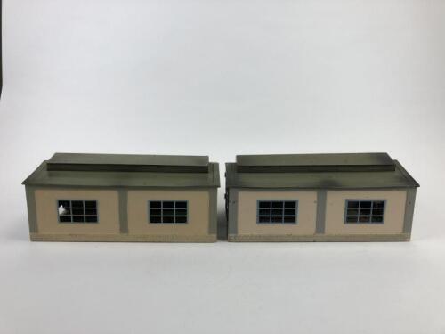 MARKLIN: Two Marklin 412 locomotive sheds with automative doors, circa 1955